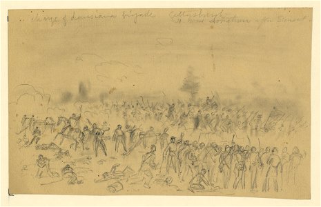 Charge of Louisiana brigade Gettysburgh (sic) LCCN2004660834