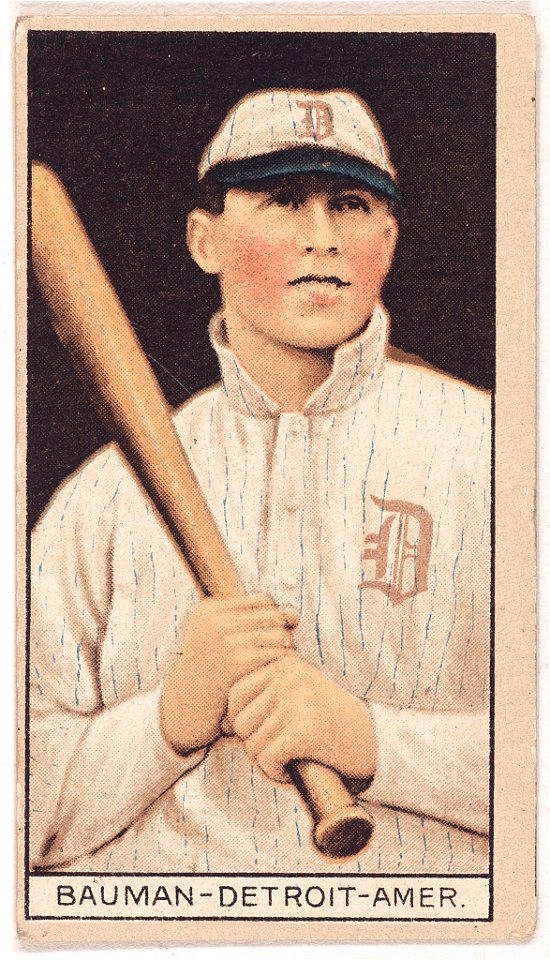 Charles Bauman, Detroit Tigers, baseball card portrait LCCN2008678361