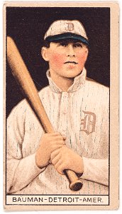 Charles Bauman, Detroit Tigers, baseball card portrait LCCN2008678361