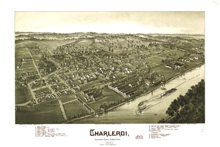 Charleroi, Washington County, Pennsylvania 1897. LOC 75694955