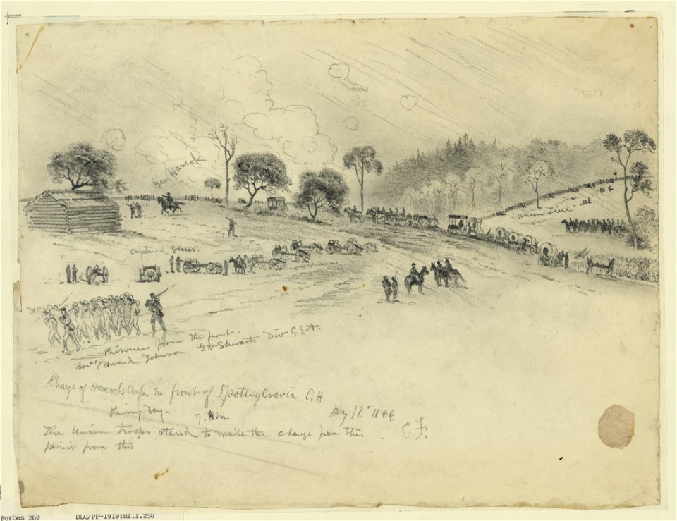 Charge of Hancock's Corps in front of Spottsylvania (sic) Court House LCCN2004661465