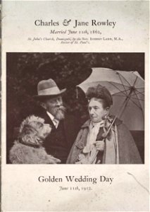 Charles & Jane Rowley Married June 11th, 1862 - Golden Wedding Day June 11th, 1912 St. John's Church (5449683)