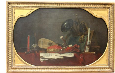 Chardin Attributs musique (1765)