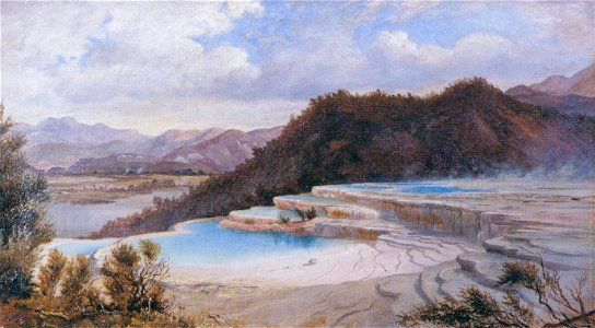 Charles Blomfield - A view of the Pink Terrace, 1887