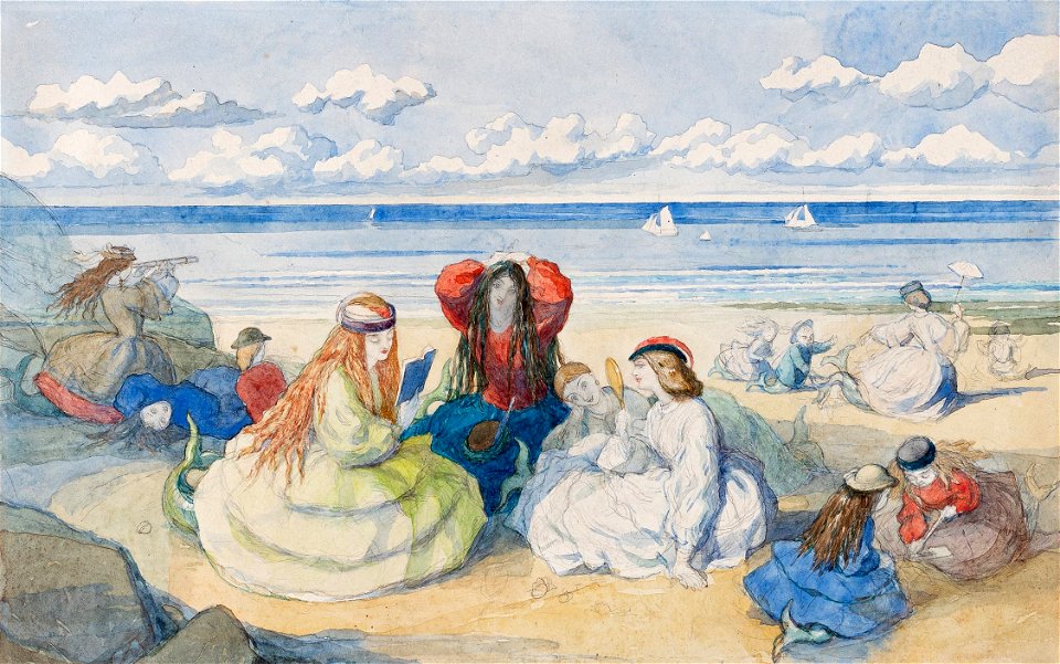 Charles Altamont Doyle - Doyle-98577 - A bathing party