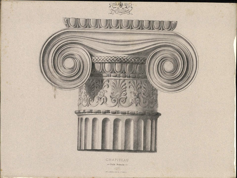 Chapiteau, Style Romain, objectnr A 59205