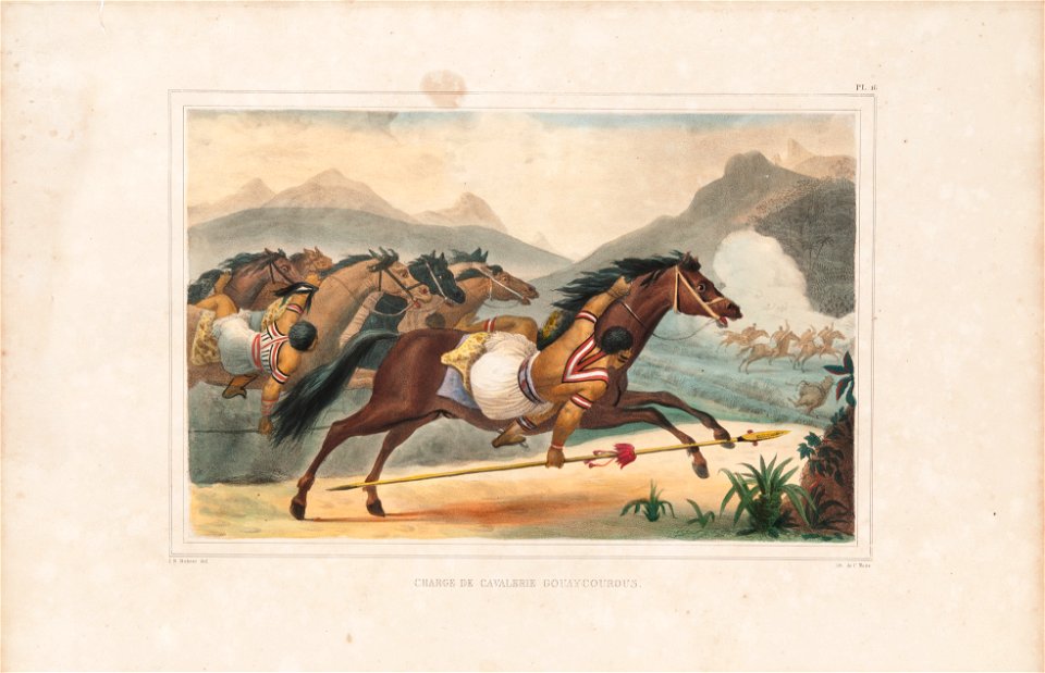 Charge de cavalerie gouaycourous (3) (3), da Coleção Brasiliana Iconográfica