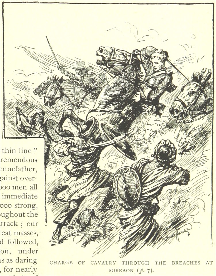 Charge of cavalry at Sobraon
