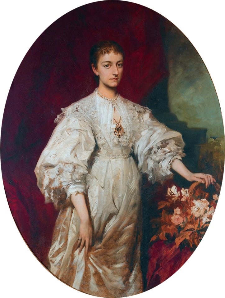 Chariclée Fürstin zu Hohenlohe-Schillingsfürst, née Princess Ypsilanti (1863-1912), by circle of Hans Makart