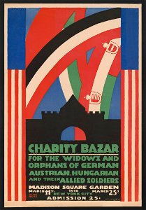 Charity bazar (i.e., bazaar) for the widows and orphans of German, Austrian, Hungarian and their allied soldiers - Winold Reiss. LCCN2002722436