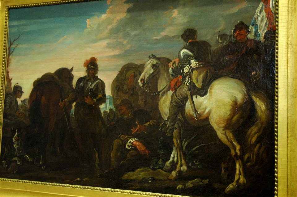 Charies Parrocel - Halte de soldats