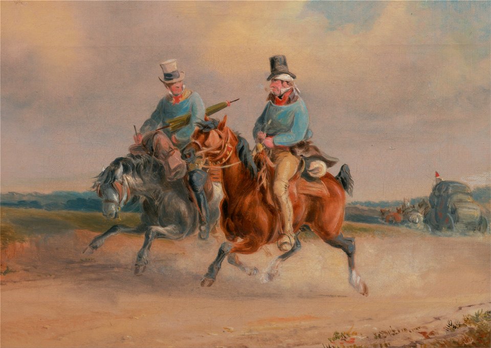 Charles Cooper Henderson - A Scene on the Road in France - Google Art Project