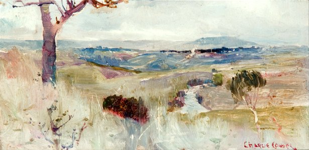 Charles Conder - Dandenongs from Heidelberg - Google Art Project