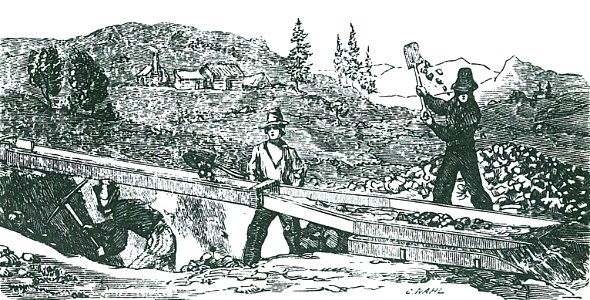 Charles Christian Nahl, Bergbau mit dem Langen Tom