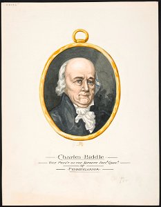 Charles Biddle. Vice Pres't of the Supreme Exece. Counl. of Pennsylvania - DMS (monogram). LCCN2016649133