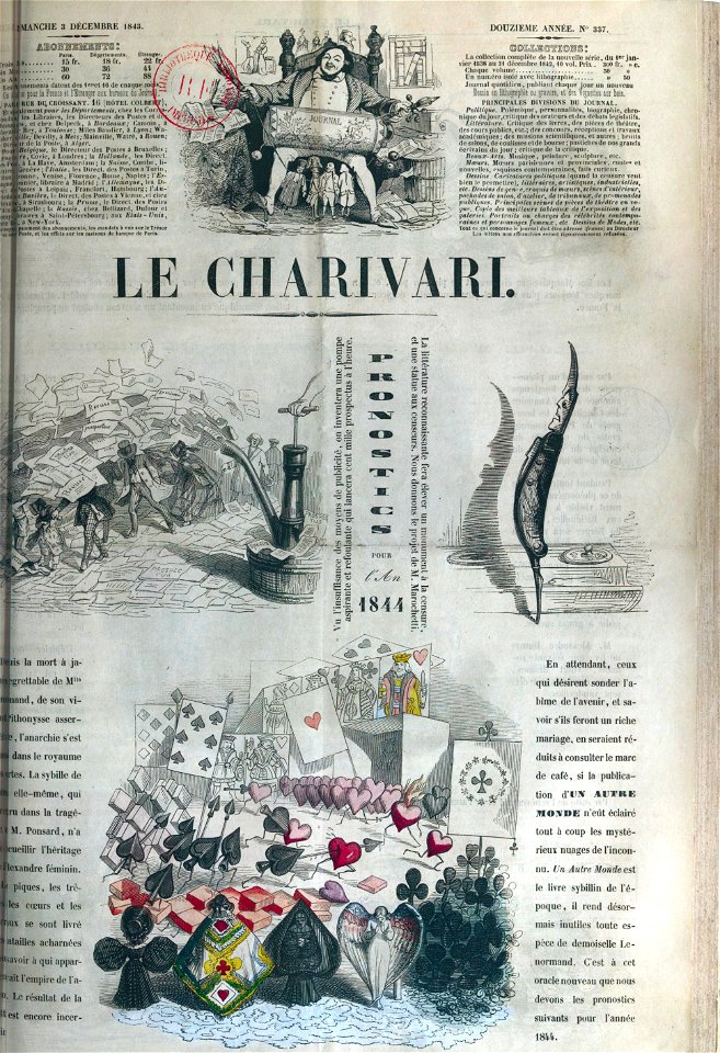 Le Charivari 3 décembre 1843 p1