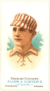 Charles Comiskey, St. Louis Browns, baseball card portrait LCCN2007677699