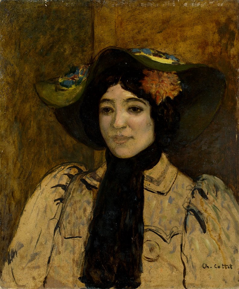 Charles Cottet - Portrait of a Woman - 1921.82 - Art Institute of Chicago