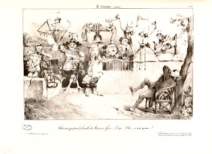 Charivari qui pend à l’oreille de Messieurs Guiz.., Dup., Thier., et tutti quanti