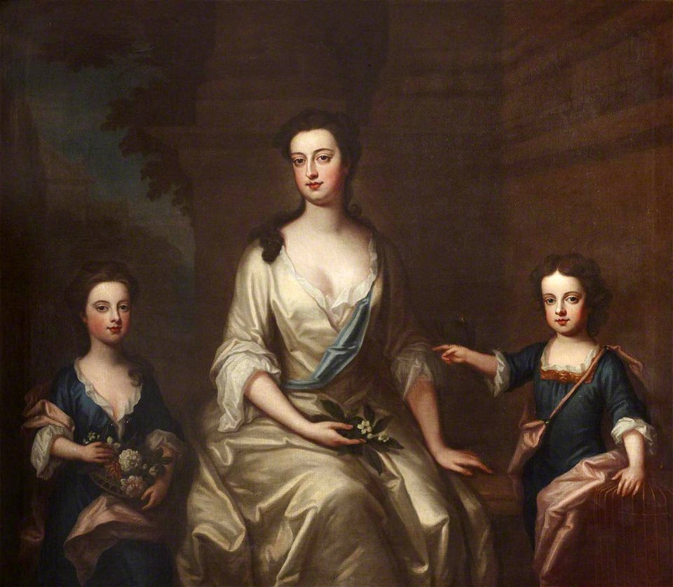 Charles d' Agar (1669-1723) - Elizabeth Felton (1676–1741), Countess of Bristol, with Her Children Lady Henrietta Hervey (1703–171 - 851820 - National Trust