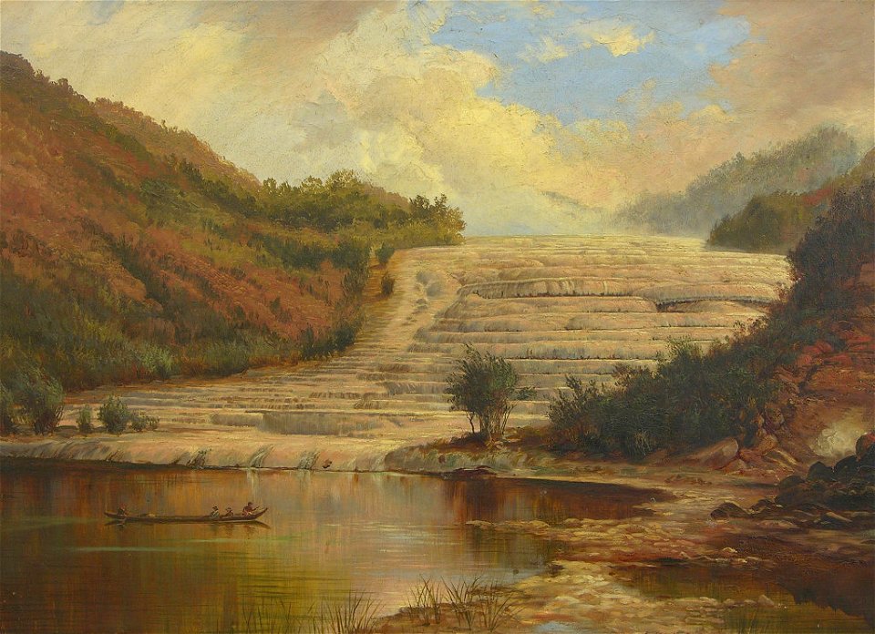 Charles Blomfield - Pink Terrace, Rotomahana - 1894-3 - Auckland Art Gallery