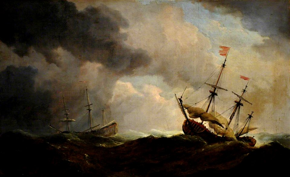 Charles Brooking (1723-1759) - Shipping in a Rough Sea - 959480 - National Trust