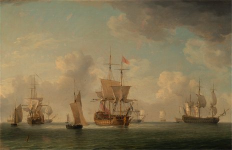 Charles Brooking - English Ships Under Sail in a Very Light Breeze - Google Art Project
