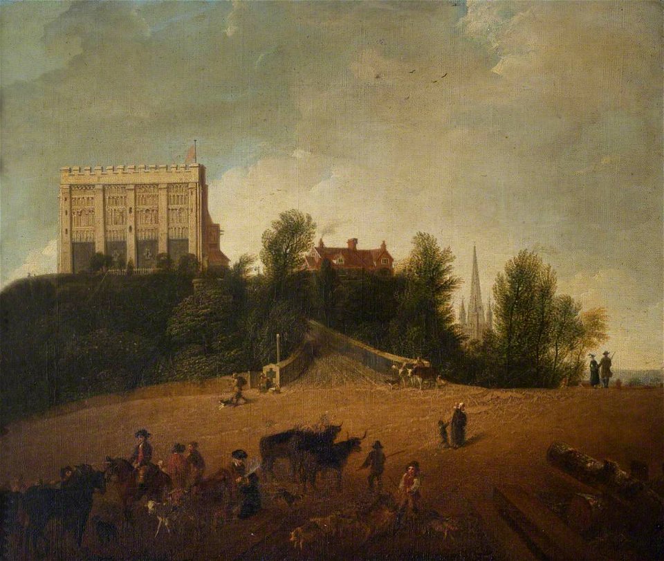 Charles Catton the younger (1756-1819) - A View of Norwich Castle - 1401291 - National Trust