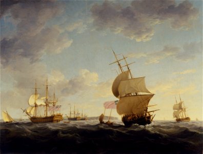 Charles Brooking - Shipping in the English Channel - Google Art Project