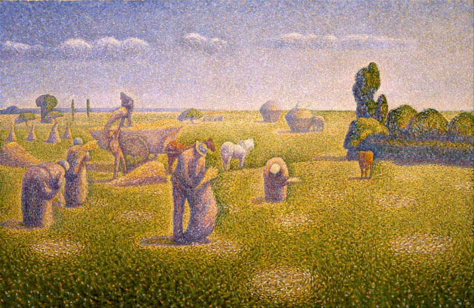 Charles Angrand - The Harvesters - Google Art Project
