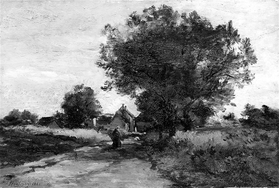 Charles François Daubigny - Village Road - 17.3242 - Museum of Fine Arts