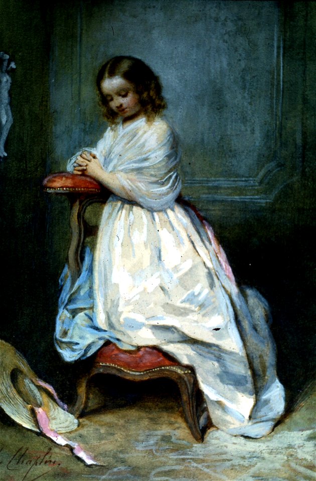 Charles Chaplin - Girl in White Dress - Walters 371405