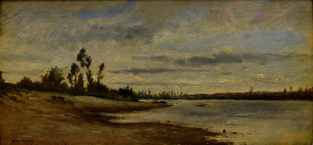 Charles François Daubigny - By the River - 1921.229.1 - Reading Public Museum