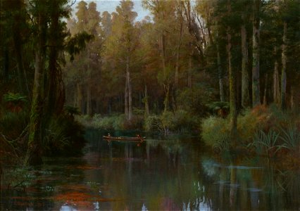 Charles Blomfield - Evening Mahinapua Creek, Hokitika - 1912-9-1 - Auckland Art Gallery