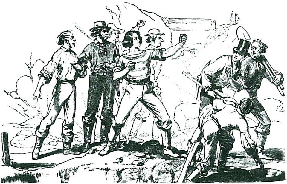 Charles Christian Nahl 1856, Vertreibung der Besetzer