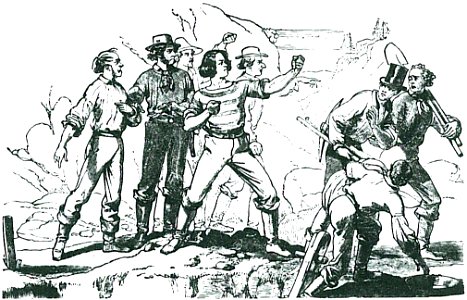 Charles Christian Nahl 1856, Vertreibung der Besetzer