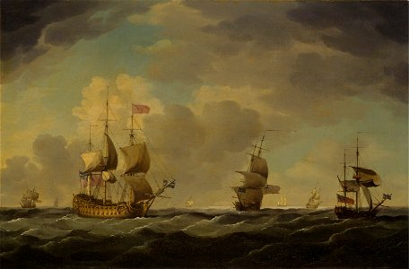 Charles Brooking - An English Flagship Under Easy Sail in a Moderate Breeze - Google Art Project