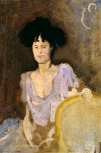 Charles Conder (1868-1909) - Portrait Study. Verso, Study of a Man in Bed and a Nurse Holding a Lamp - N04497 - National Gallery