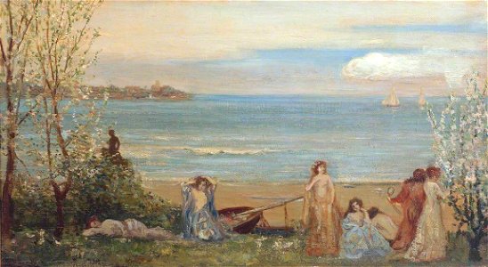 Charles Conder (1868-1909) - Spring by the Sea - N04578 - National Gallery