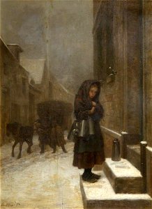 Charles Edouard Frère (1837-1894) - The Little Milkmaid - 1232330 - National Trust