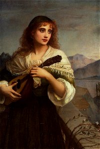 Charles Edward Hallé - Francesca and Her Lute. Free illustration for personal and commercial use.