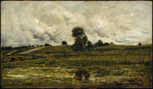 Charles François Daubigny - Rising Ground Near Villeneuve-St. Georges - 17.3237 - Museum of Fine Arts