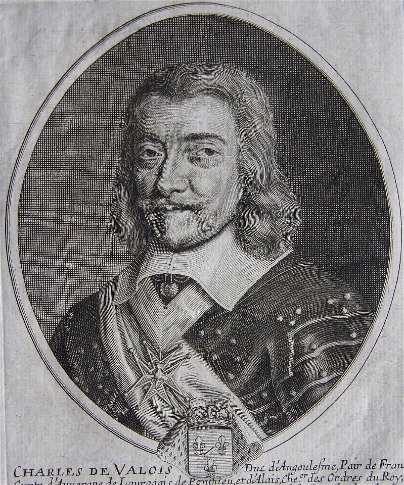 Charles de Valois, duc d'Angoulême - gravure de 1652