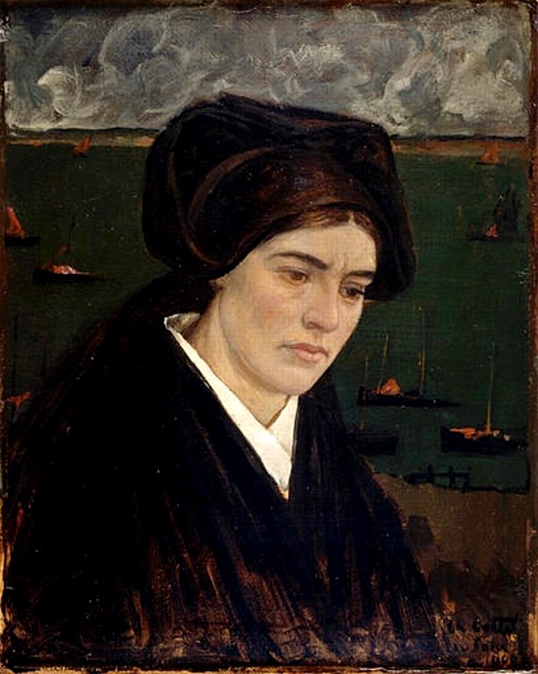 Charles Cottet Jeune fille de l'île de Sein