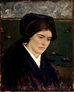 Charles Cottet Jeune fille de l'île de Sein