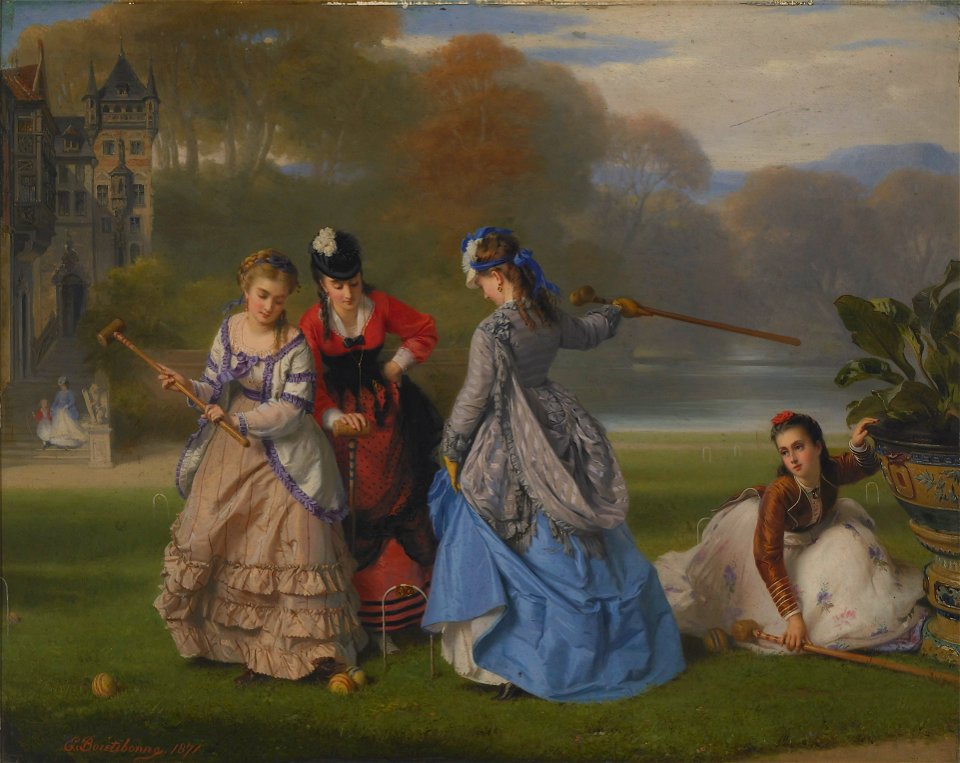 Charles Edouard Boutibonne - Croquet Players - 1909-19 - Albright–Knox Art Gallery