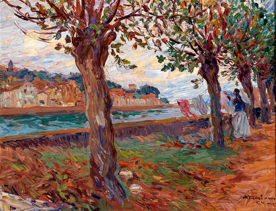 Charles Garabed Atamian Flusslandschaft