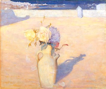 Charles Conder - The hot sands, Mustapha, Algiers - Google Art Project. Free illustration for personal and commercial use.