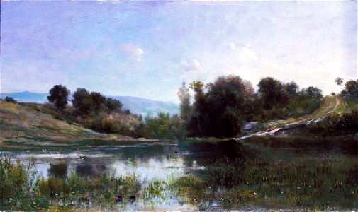 Charles François Daubigny - Pond at Gylieu - F73.11 - Detroit Institute of Arts