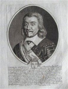 Charles de Valois, duc d'Angoulême - gravure 1652